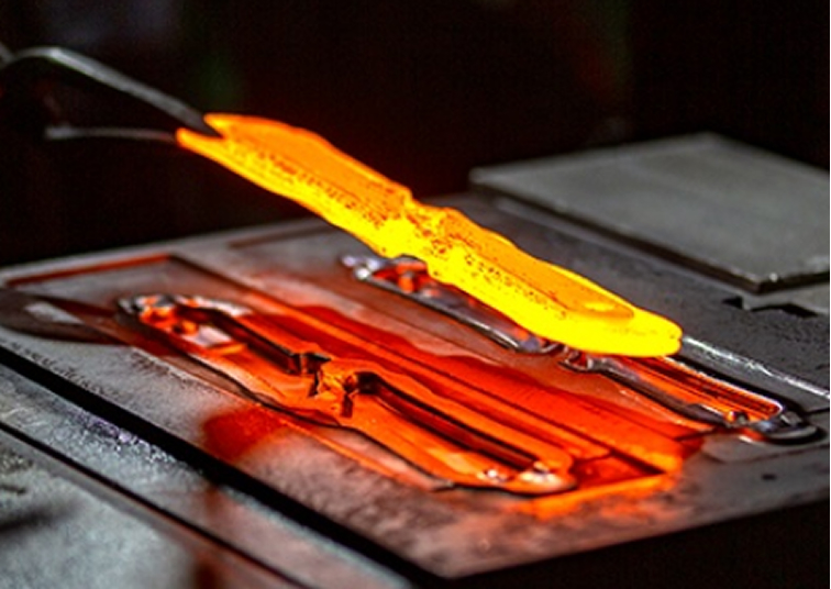 Iron forging